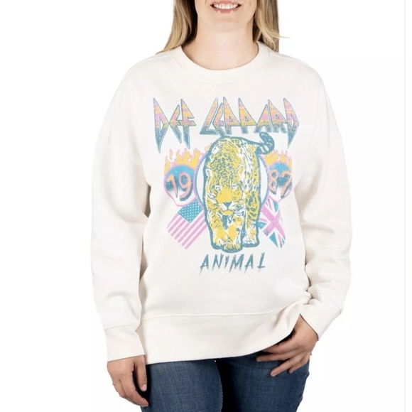 Def Leppard Crewneck Sweatshirt, Animal 1987, Size L, NWT - Picture 1 of 9